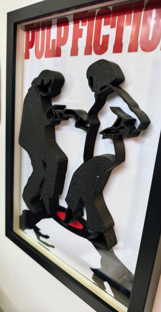 Dettaglio Rilievo 3D Pulp Fiction Dipinto a Mano