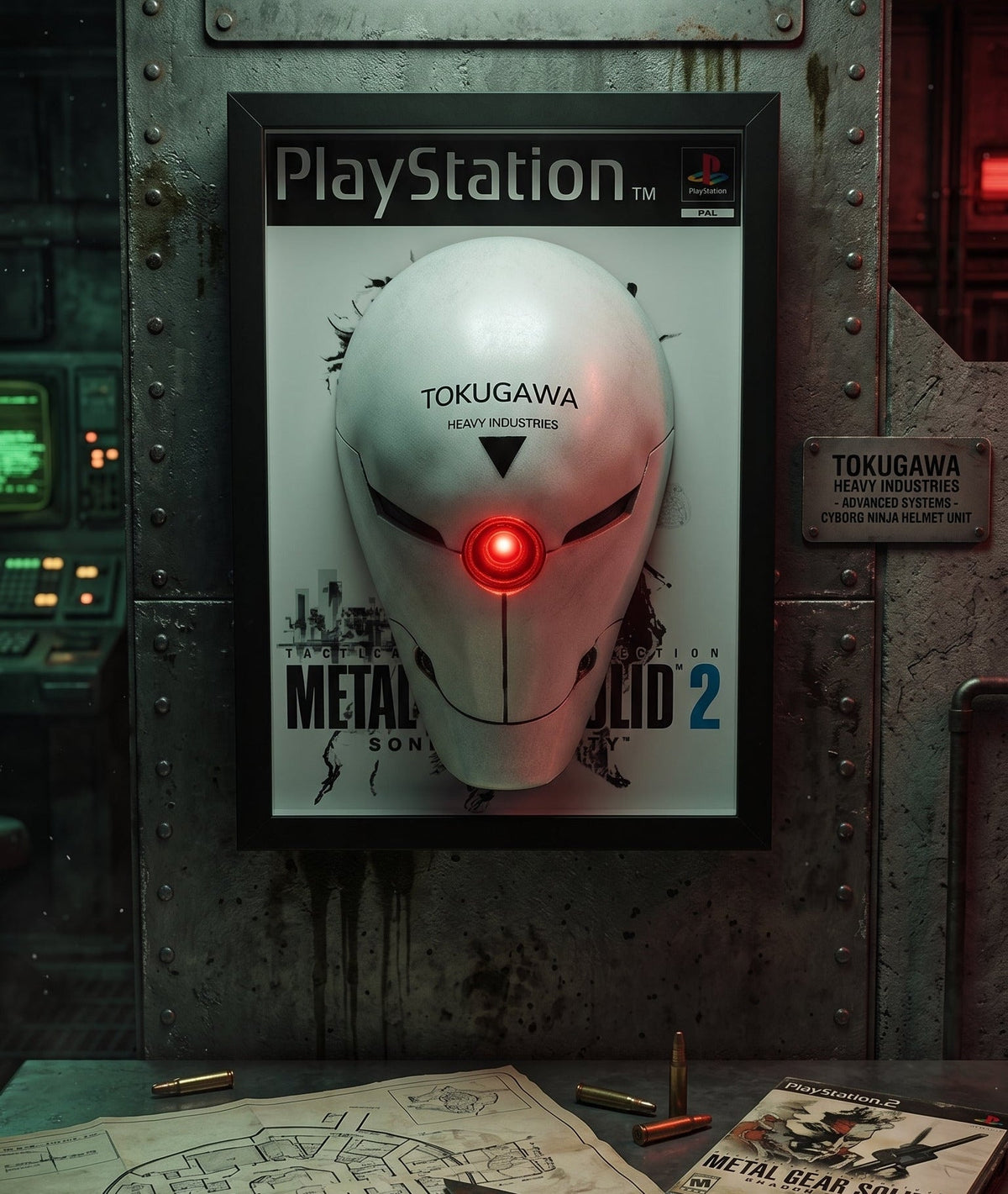Gray Fox (Metal Gear Solid 2) | 3D Relief Gaming Wall Art