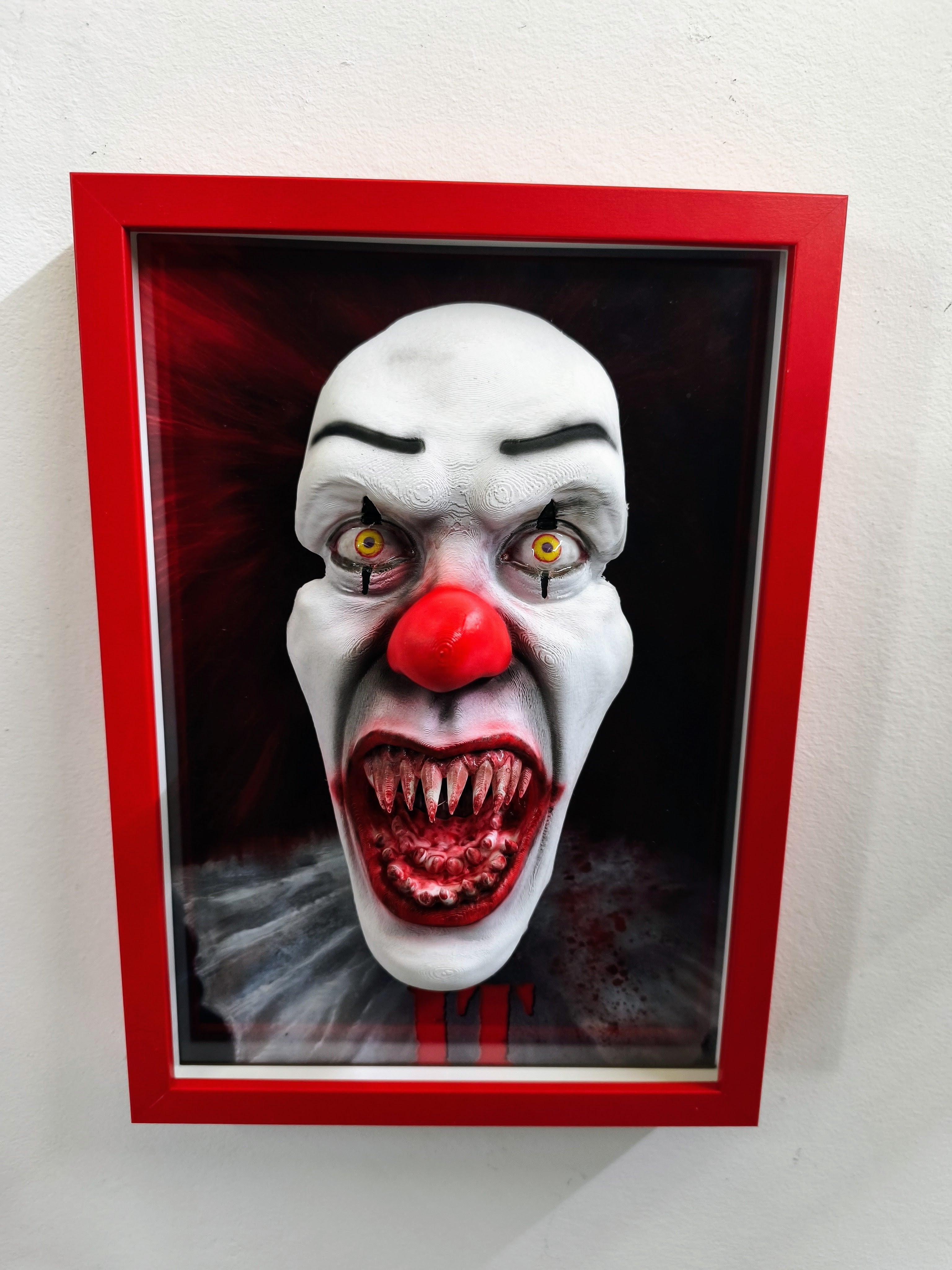 Nightmares in Frame - Pennywise (IT Horror 3D Wall Art) - Dettaglio immagine 3