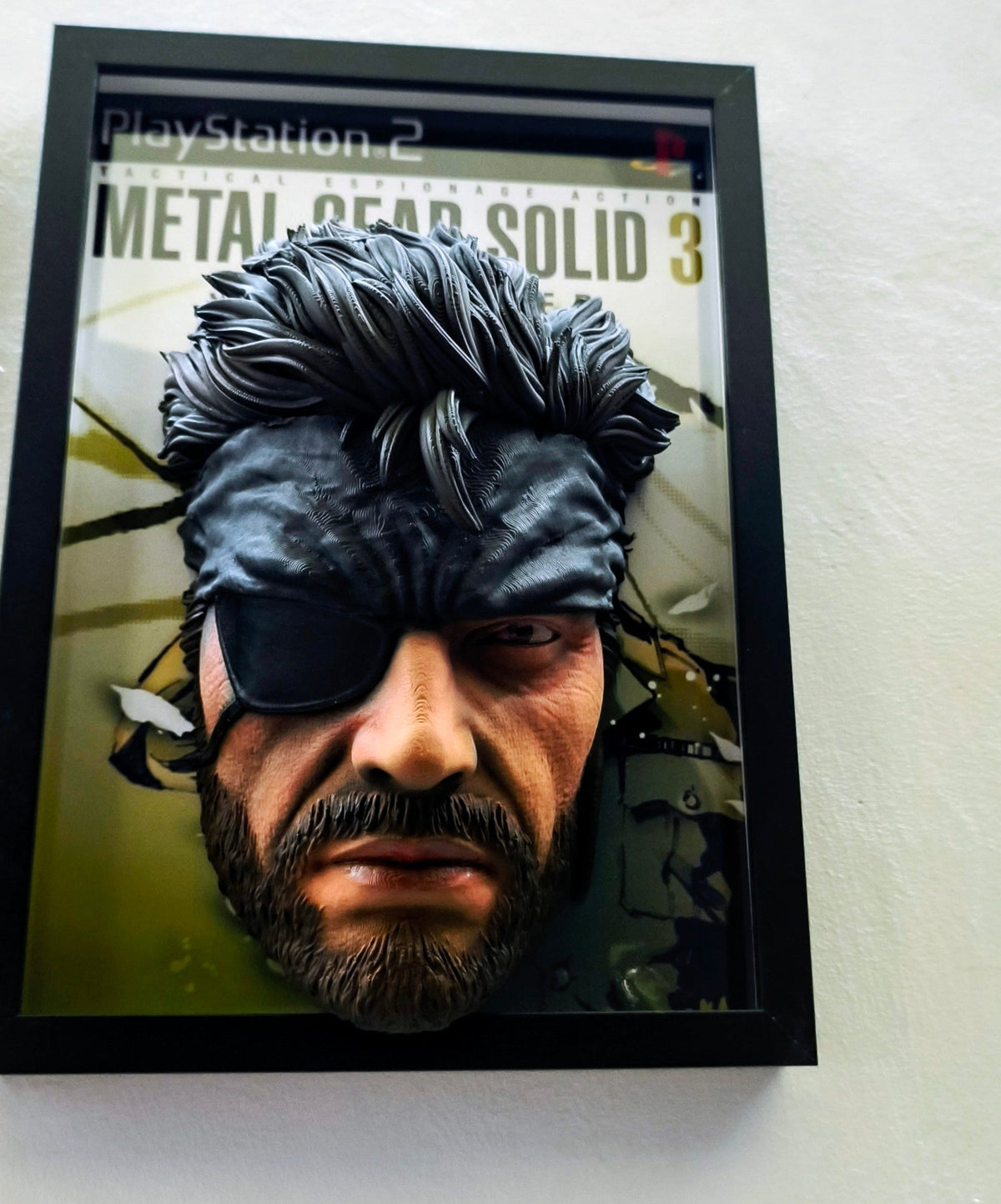 Naked Snake (Metal Gear Solid 3) | 3D Relief Gaming Wall Art