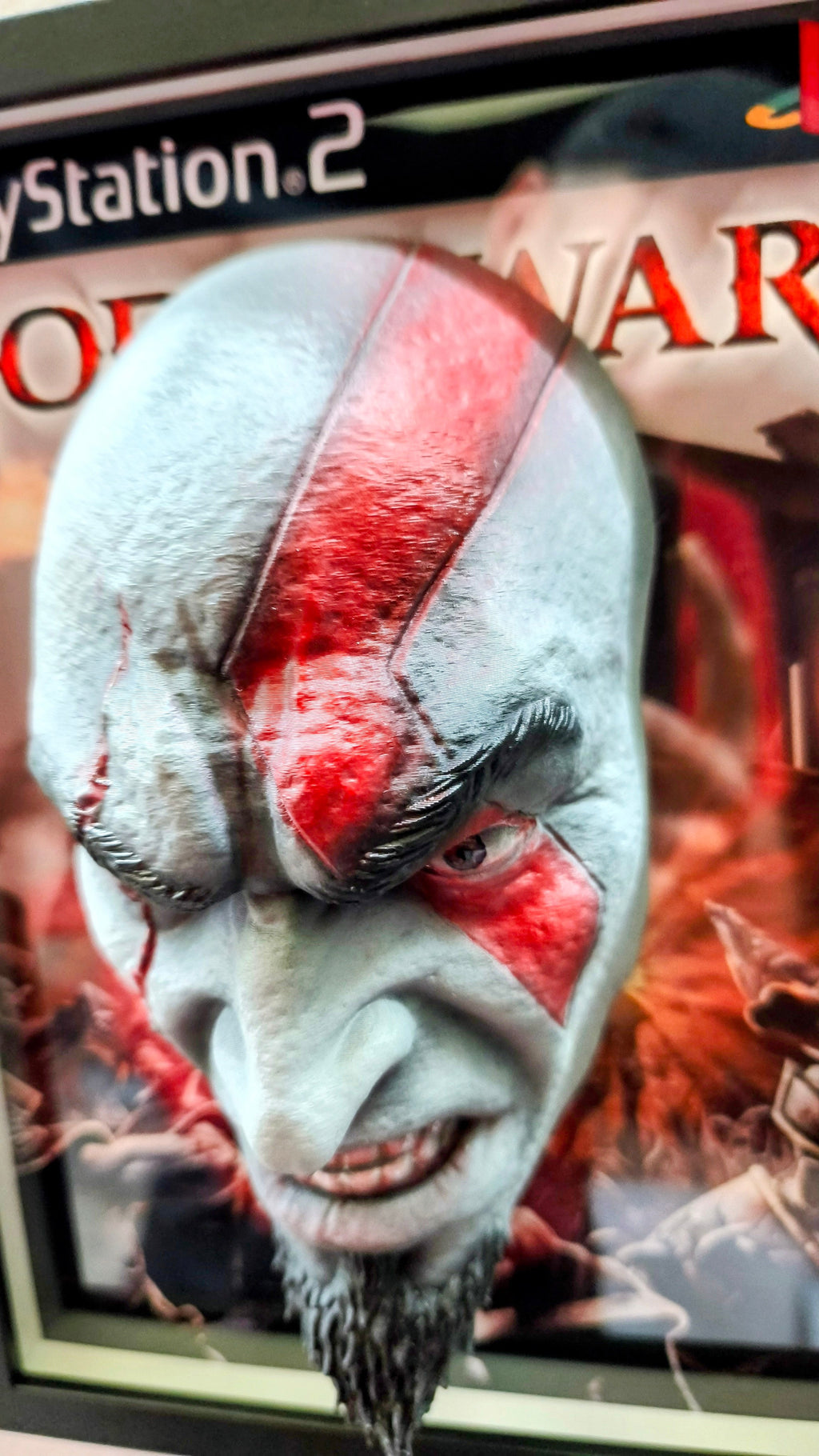 Kratos (God of War) | Tableau Mural 3D Gaming en Relief