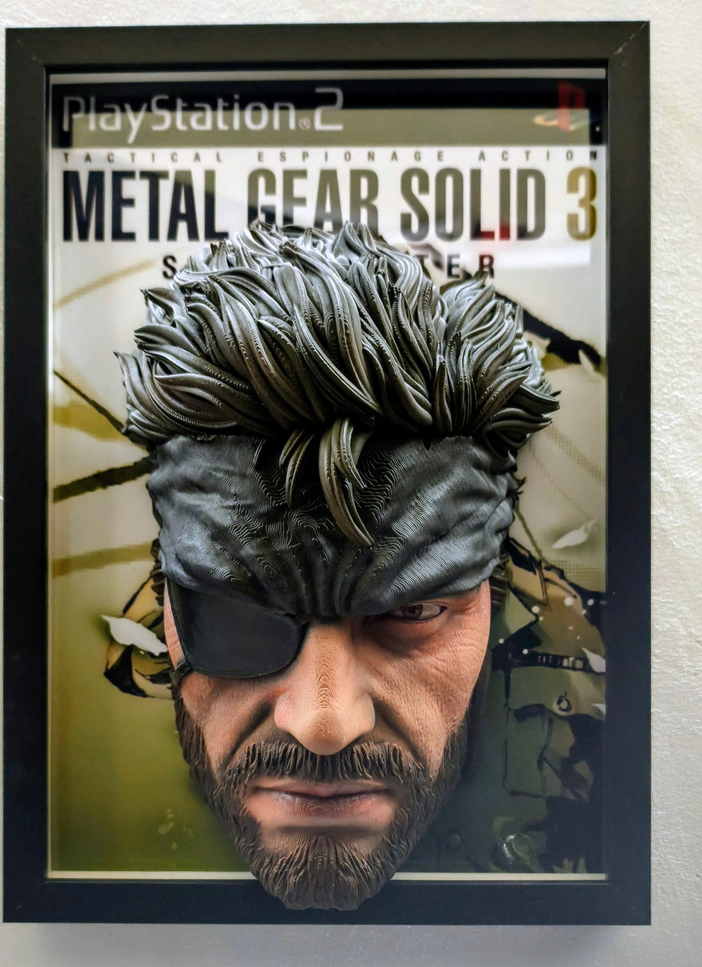 Naked Snake (Metal Gear Solid 3) | Tableau Mural 3D Gaming en Relief