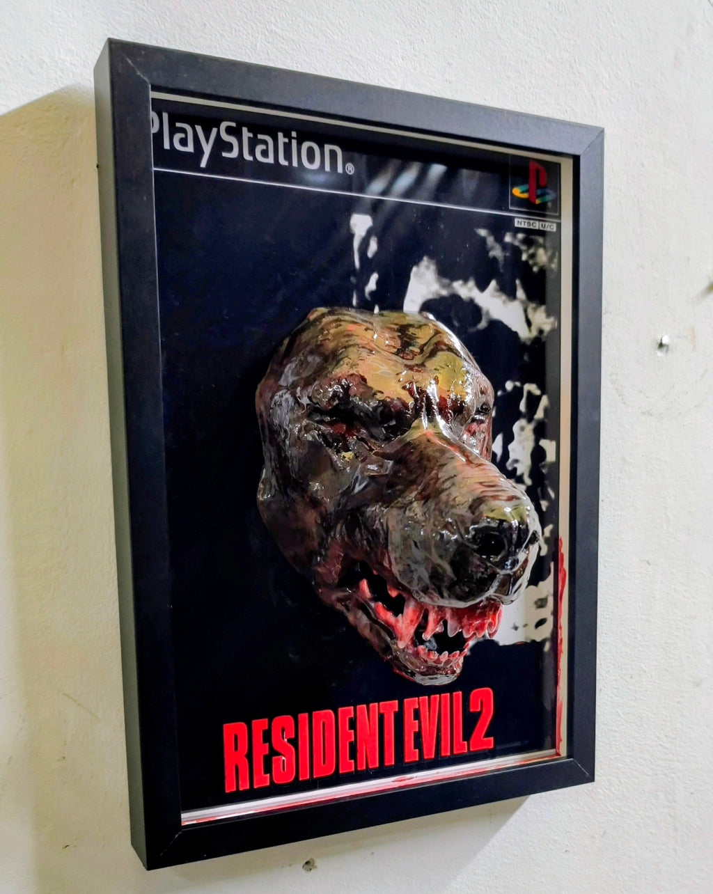Chien Zombie (Resident Evil 2) | Tableau Mural 3D Gaming en Relief