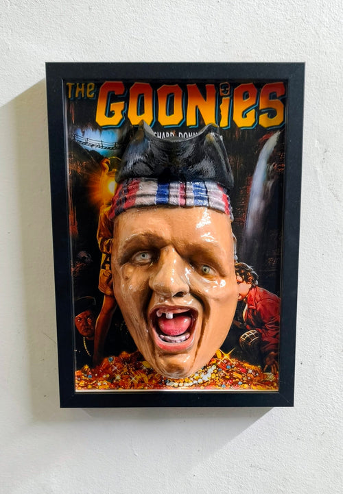 Faultier-Pirat (Die Goonies) | 3D Wandbild im Relief