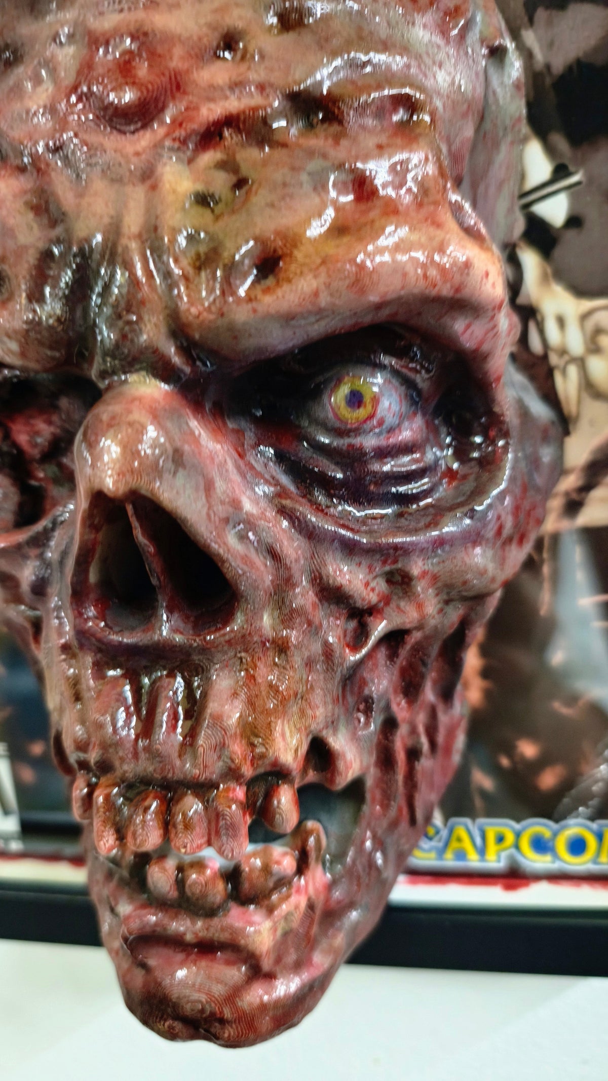 Primer zombi (Resident Evil) | Cuadro 3D Gaming de Pared en Relieve