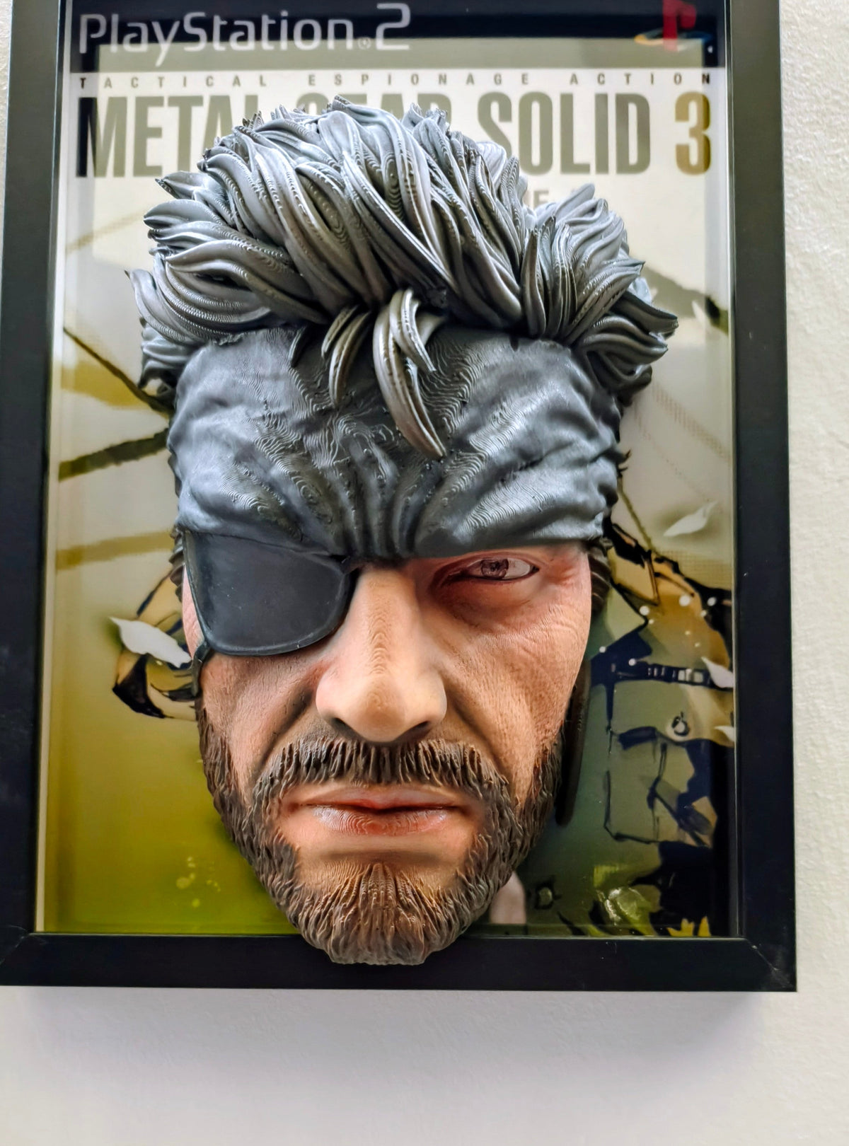 Naked Snake (Metal Gear Solid 3) | 3D Relief Gaming Wall Art