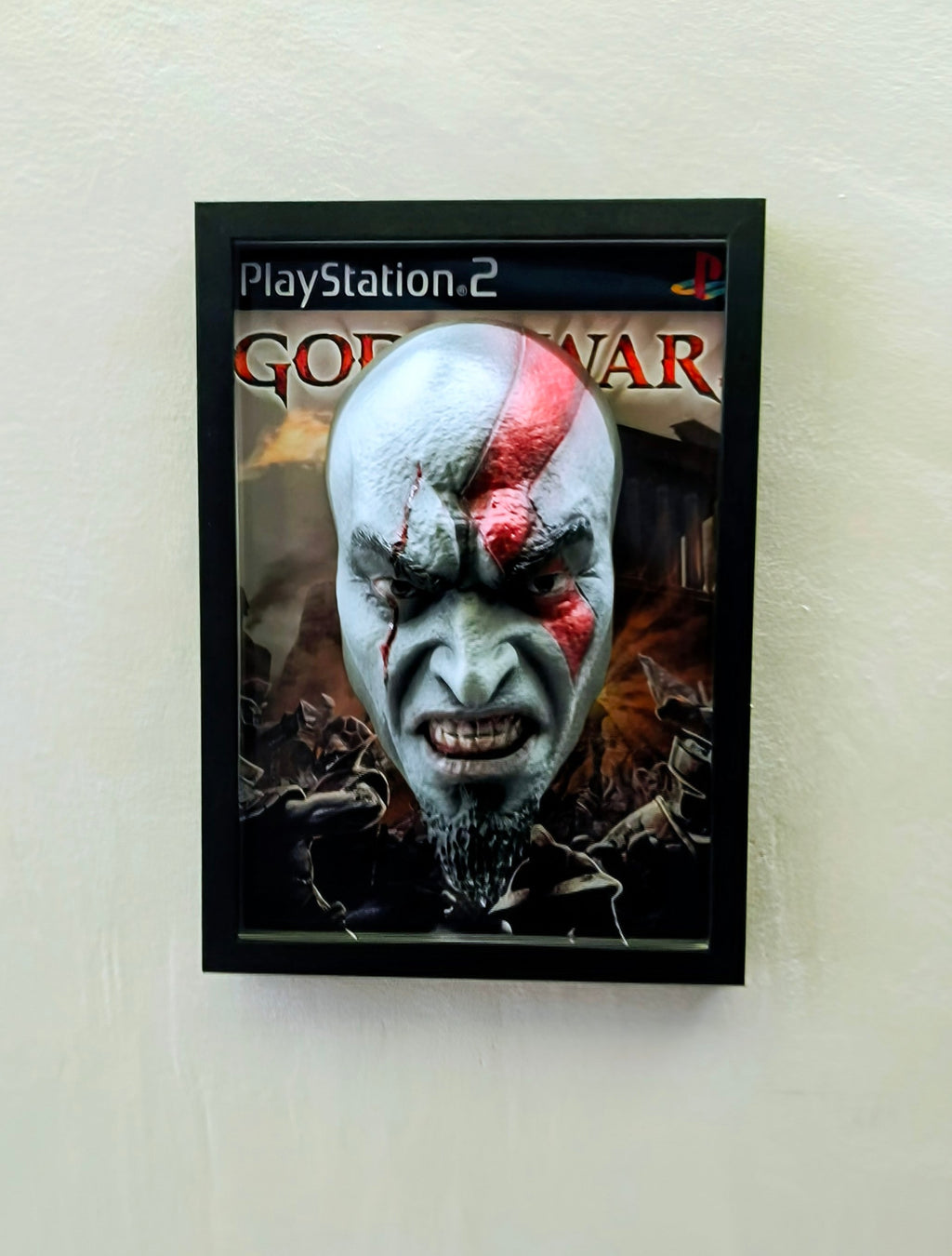 Kratos (God of War) | Tableau Mural 3D Gaming en Relief