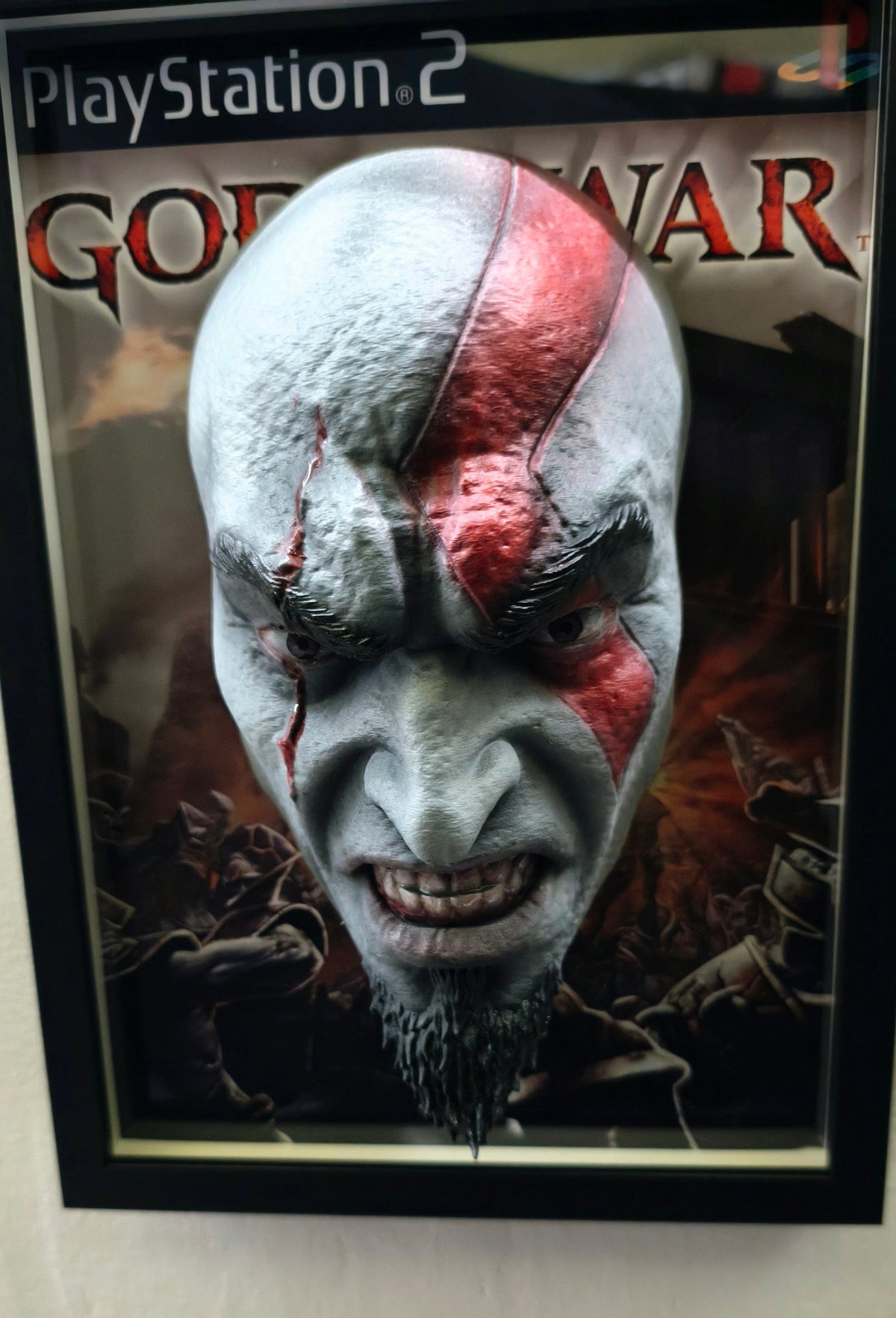 Kratos (God of War) | 3D Relief Gaming Wall Art
