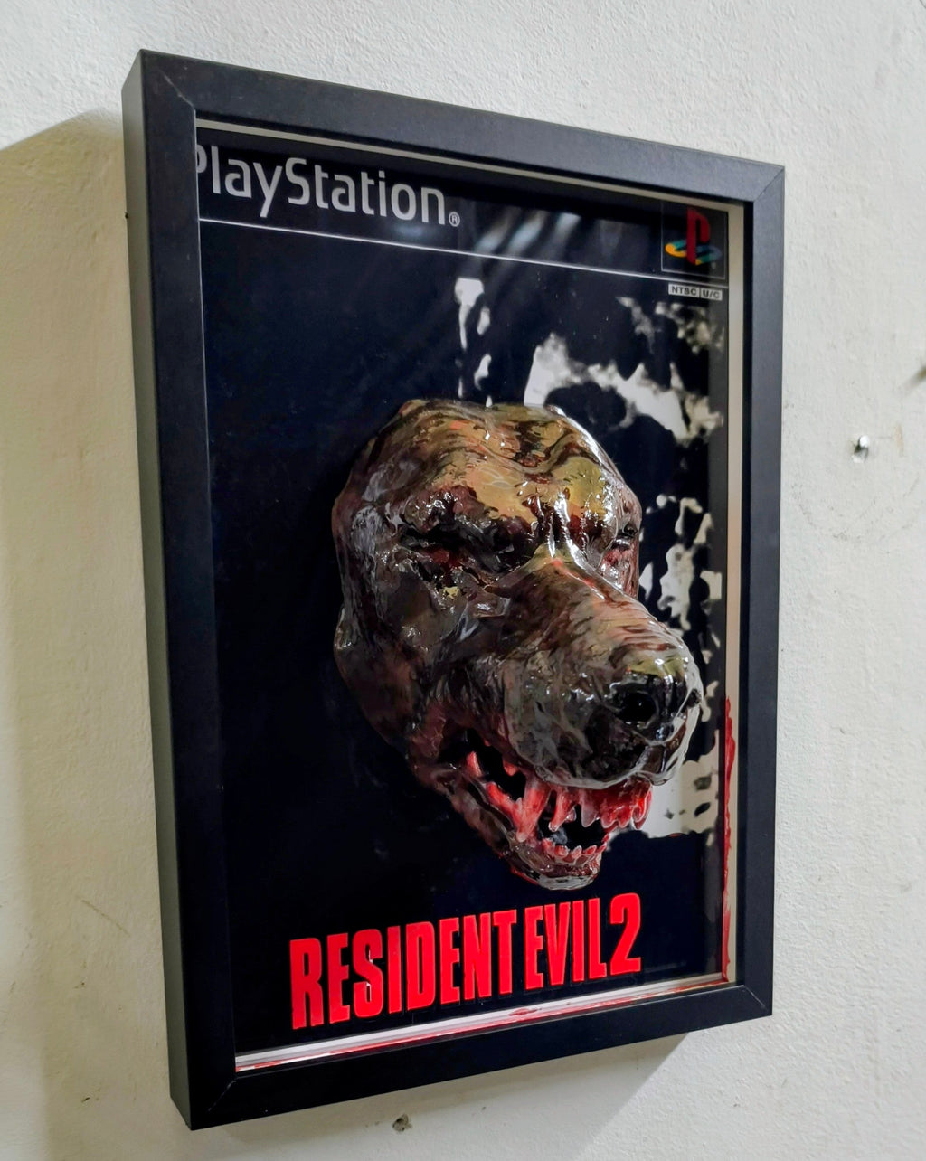 Chien Zombie (Resident Evil 2) | Tableau Mural 3D Gaming en Relief