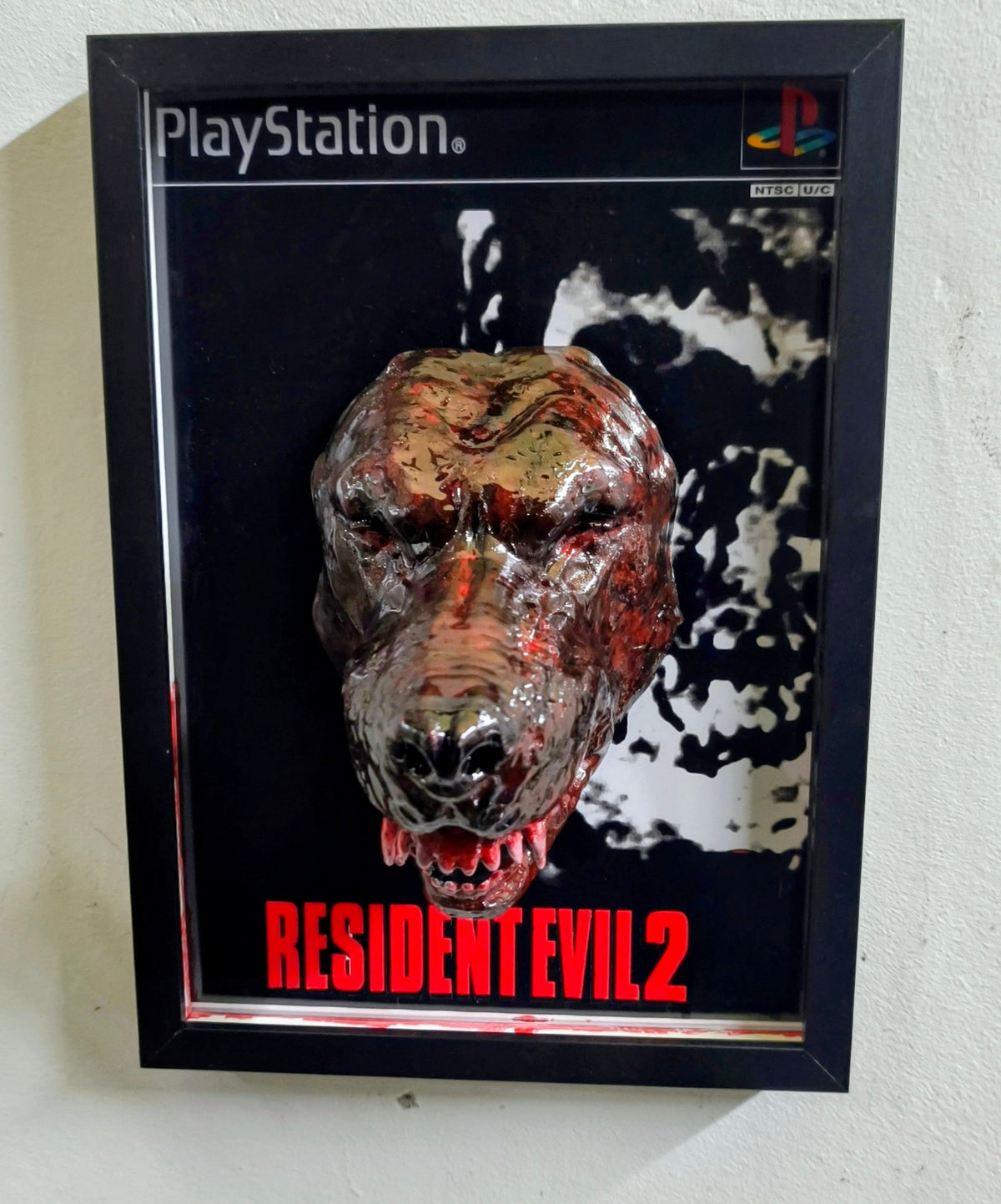 Zombie Dog (Resident Evil 2) | 3D Relief Gaming Wall Art