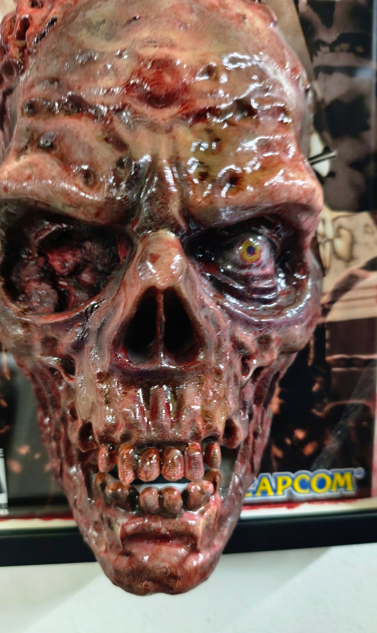 Primer zombi (Resident Evil) | Cuadro 3D Gaming de Pared en Relieve