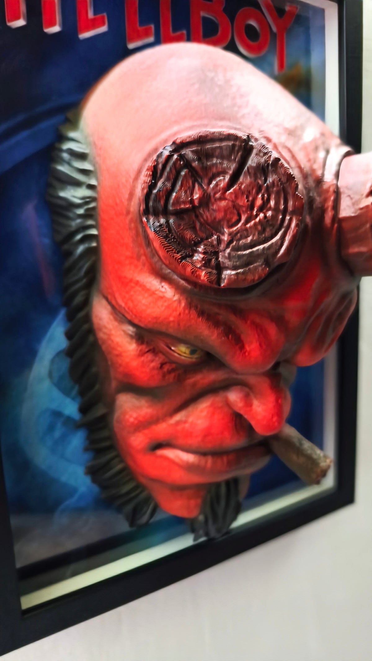 Hellboy | 3D Wandbild im Relief