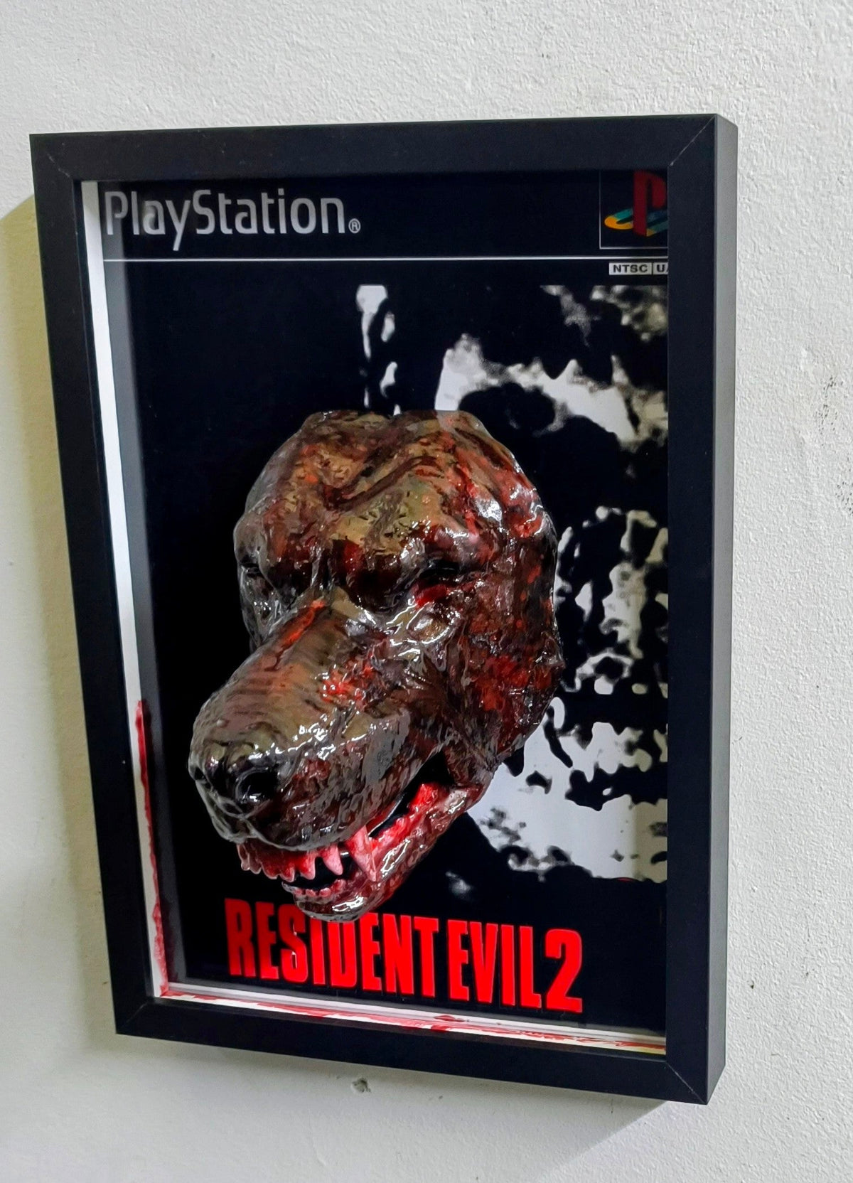 Zombie Dog (Resident Evil 2) | 3D Relief Gaming Wall Art