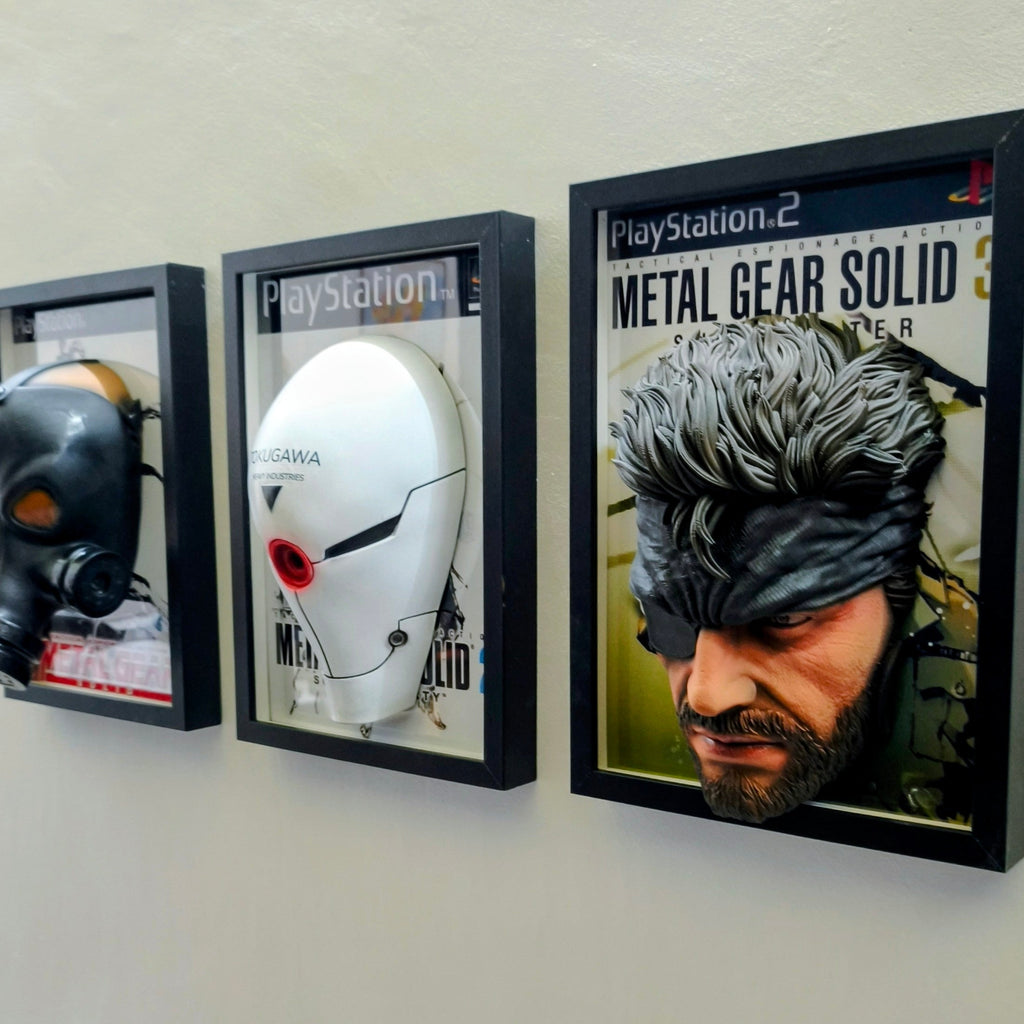 Naked Snake (Metal Gear Solid 3) | Tableau Mural 3D Gaming en Relief