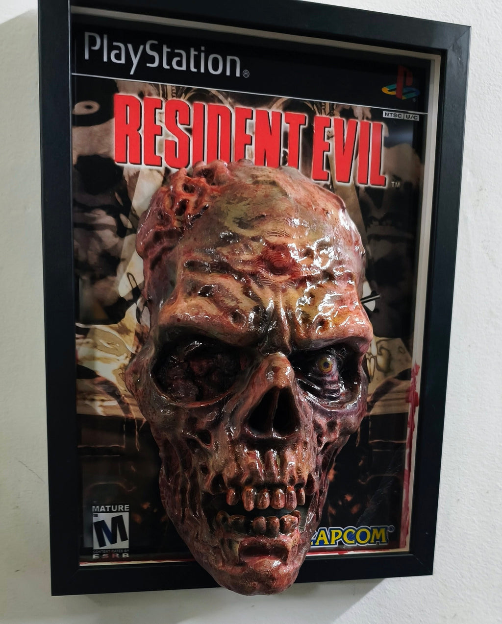 Primer zombi (Resident Evil) | Cuadro 3D Gaming de Pared en Relieve
