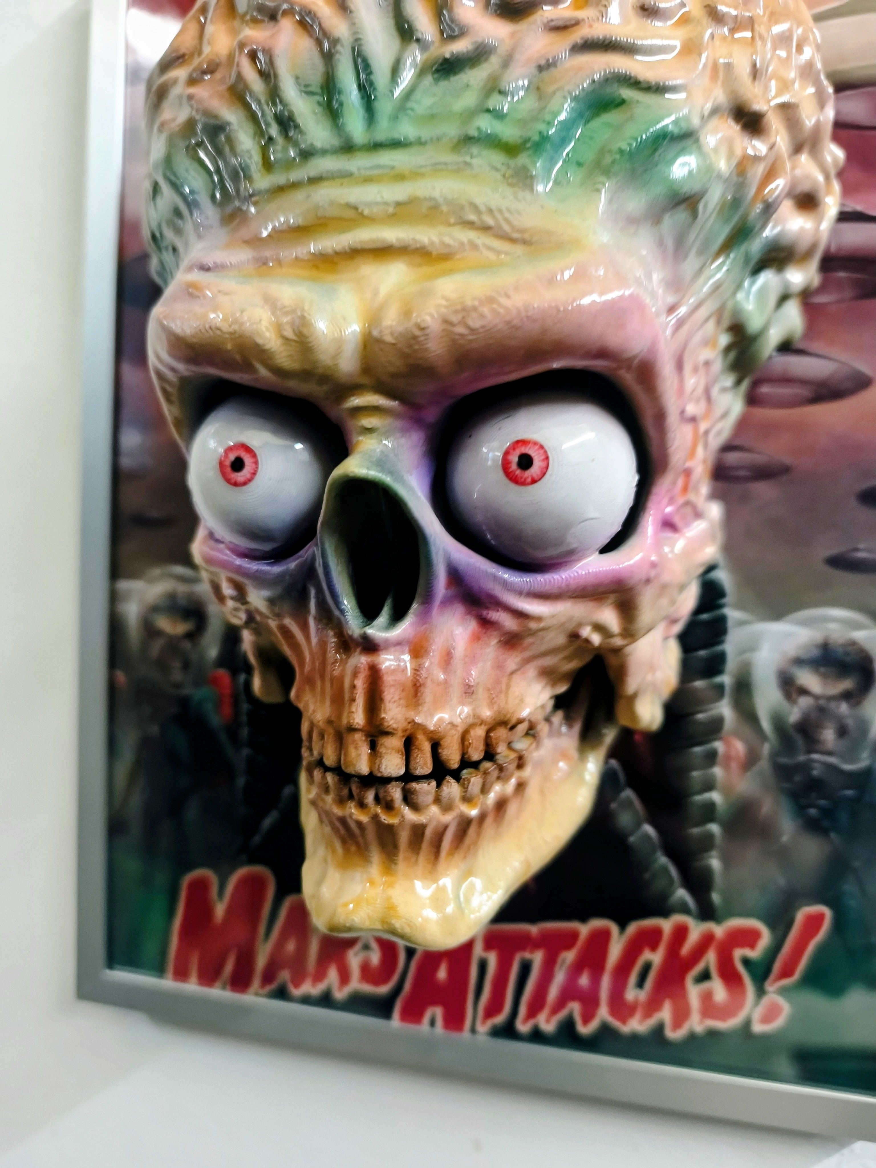 Nightmares in Frame - Mars Attack Alien — Dettaglio pittura | The Frame Beyond