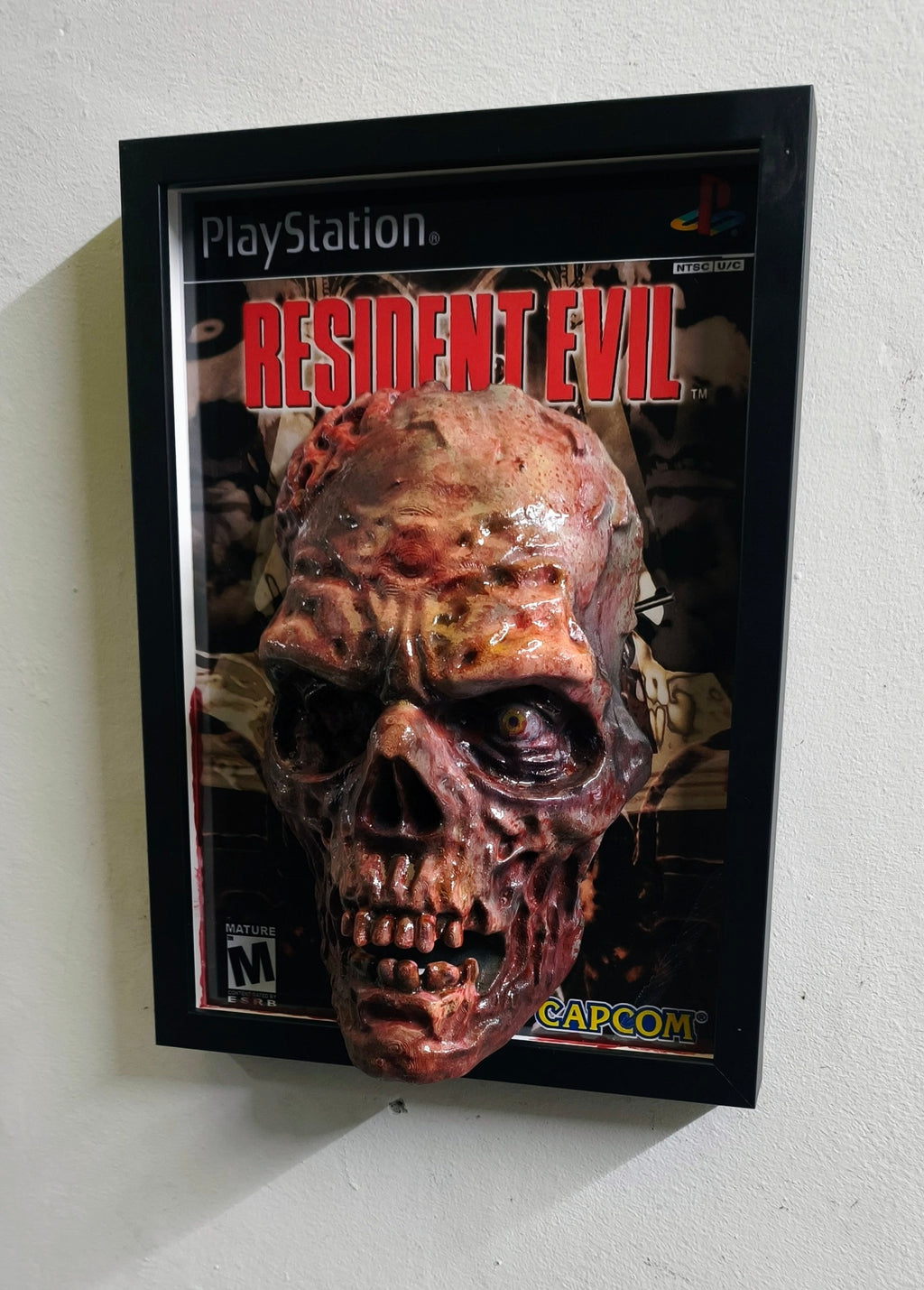 Primer zombi (Resident Evil) | Cuadro 3D Gaming de Pared en Relieve