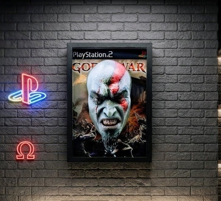 Kratos (God of War) | 3D Relief Gaming Wall Art